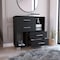 Tuhome Krista Dresser, Two Open Shelves, Four Drawers, Black CLW7158 - alternate 1